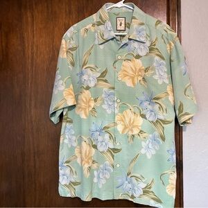 Jamaica Jaxx Floral Print Men's Shirt Size XL